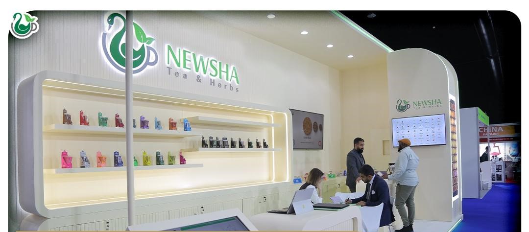 Newsha team showcasing innovative products at Gulfood 2024